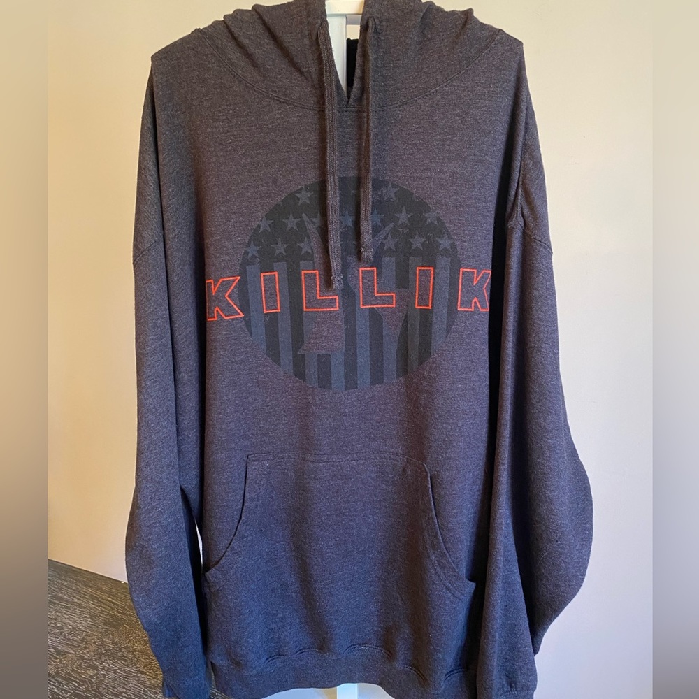 KilliK Hunting Lightweight men’s hoodie 2XL XXL Mens Gray Shirt Clothing